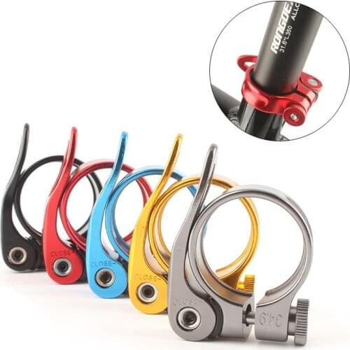 Bike Seat Clamp Quick Release Tube Ultralight Aluminum Alloy Universal Saddle Fixing MTB Mountain Road Bicycle Cycling Parts