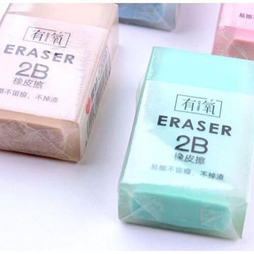 1PC Cute Creative design eraser Funny pencil Cartoon erasers School stationery supplies (SS-414)