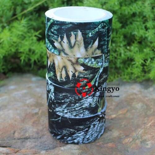 10 M Outdoor Tactical Hunting Bionic Camouflage Clothing Ribbon Green Tree Pattern Pro Camo Cloth Tape