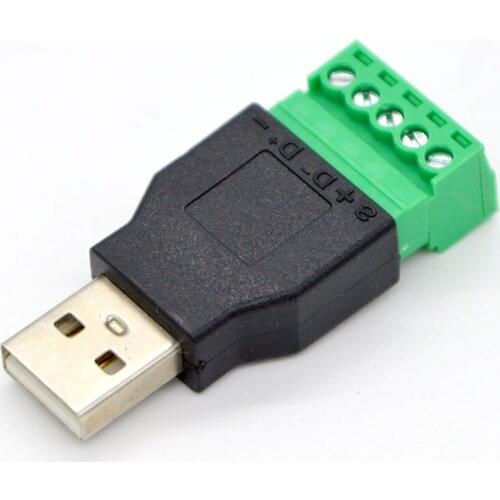 10pcs Hot Sell New USB Connector USB2.0 Solder Free Plug, Male and Female, Supports Multiple USB Device Wiring Special Wholesale