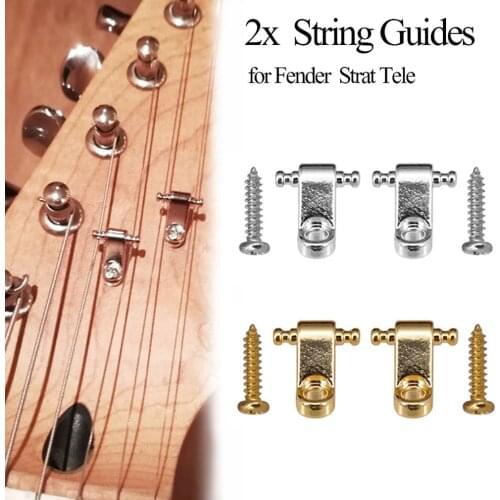 2Pcs Electric Guitar Roller String Trees String Retainer Mounting Guitar Tree Guide for Electric Guitars Parts and Accessories