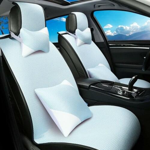 Automotive car seat covers ice silk cushion summer cool special mats pad for Cadillac CTS CT6 SRX DeVille Escalade SLS ATS-L/XTS