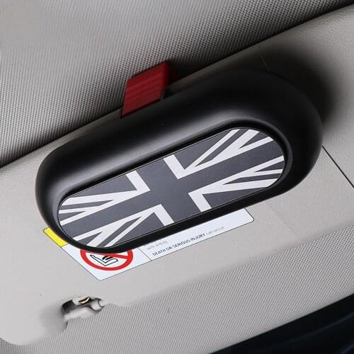 Car Sun Visor Glasses Case Holder Multifunction Storage Box for BMW MINI COOPER One JCW F54 F55 F56 F60 R55 R56 R60 Accessories