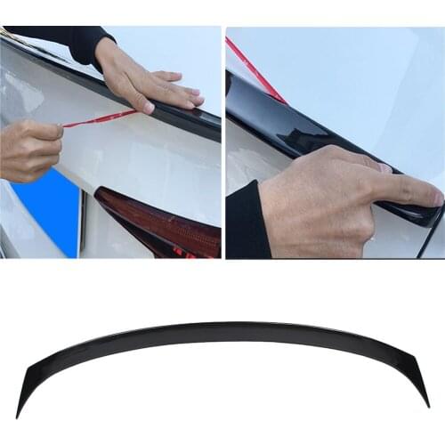 Gloss Black Auto Car Tail Trunk Wing Lip Trim Sport Style Spoiler Trim ABS Plastic Spoilers Wings For Honda Accord 10th 2018