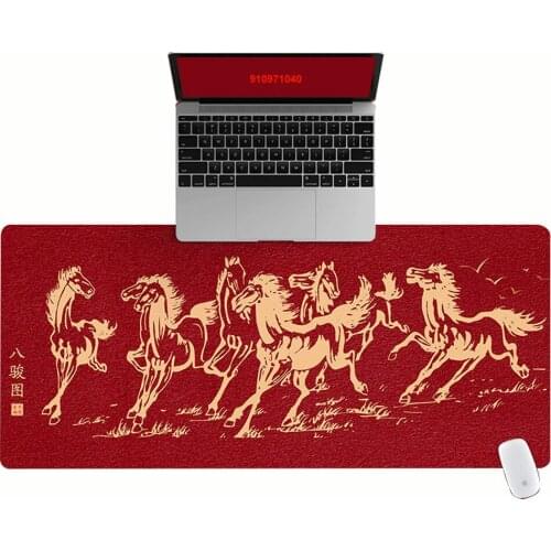 Large Office Computer Desk Mat Table Keyboard Big Mouse Pad Eight Horses Laptop Cushion Desk Non-slip Mat Gamer Mousepad Mat