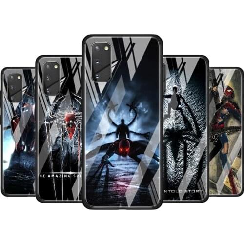 Spiderman Vs Octopus Tempered Glass Cover For Samsung Galaxy S20 S10 S9 S8 S10E FE Ultra Plus Lite 5G Phone Case