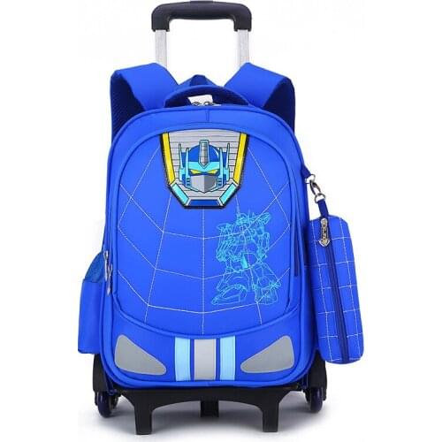 Children Schoolbags With pencil case 2021 Trolley School Bag Primary School Male Grade 3-6 Waterproof Backpacks Ridge Reduction