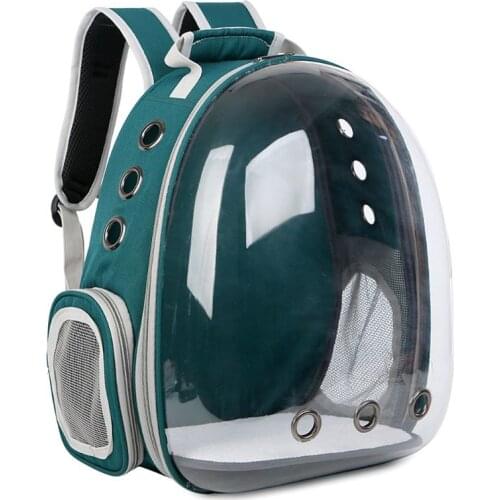 Breathable Transparent Capsule Pet Cat Puppy Travel Carrier Backpack Space Bag