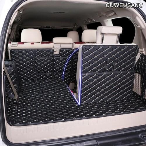 CUWEUSANG Car trunk mat for Toyota Land-Cruiser Prado 2006-2020 cargo liner carpet interior auto accessories car styling