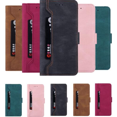 Cute Leather Flip Phone Case for Galaxy A03S A22 A72 A52 A42 A32 A12 A21S A71 A51 A41 A31 A40 Wallet Card Slots Shockproof Cover