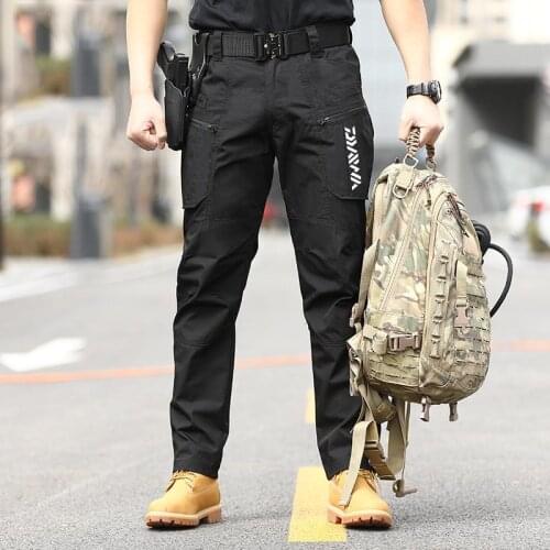 Summer Outdoor Men Fishing Pants Tactical Waterproof Breathable Stretch Full Length Camping Hiking Climbing Sports Trousers