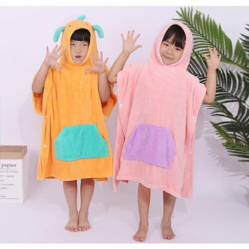 Cute Cartoon Cloak Melody Little Twin Stars Hooded Bath Towel Bathrobes Absorbent Towel Cloak Childrens Coral Fleece Blanket