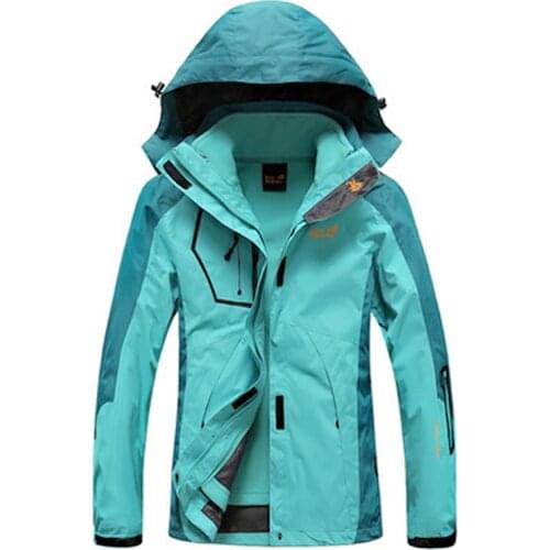Female Jacket+Linner Two piece set Separate Men Waterproof Windproof Coat Mountaineering Suit Climbing Winter Autumn large Pizex