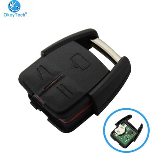 OkeyTech for Opel 3 Button Remote Control Car Key Fob Case 433.92Mhz for Opel Vauxhall for Astra Vectra Zafira Alarm with Light