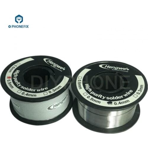 PHONEFIX Tin Lead Rosin Core Welding Solder Wire 0.3mm 0.4mm 0.5mm 0.6mm Mobile Phone Soldering Repair Flux Reel Welding Line