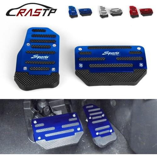 RASTP - 2PCS Non-slip Car Automatic Accelerator Brake Foot Pedal Cover Treadle Car Accessories RS-ENL017