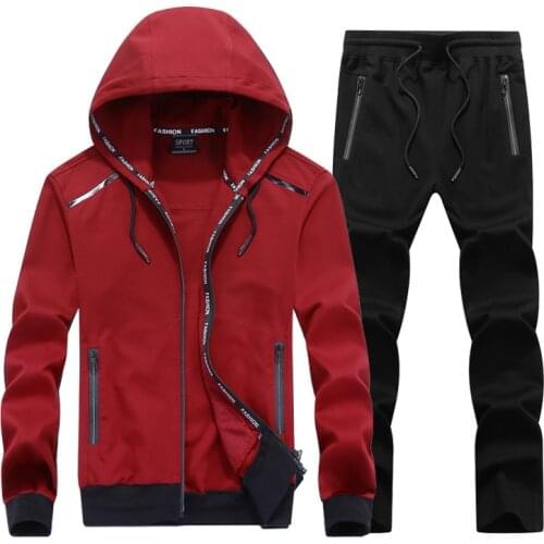 New Fashion Tracksuit Spring Autumn Mens Sportswear Sets Male Sweatshirts Hoodie + pants Suit Quality Clothing Plus Size 8XL 9XL