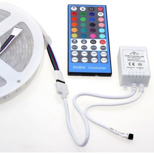 RGBW/RGBWW LED Strip light 5050 SMD Waterproof IP67 5m 300LEDS DC12V + 40Keys Controller