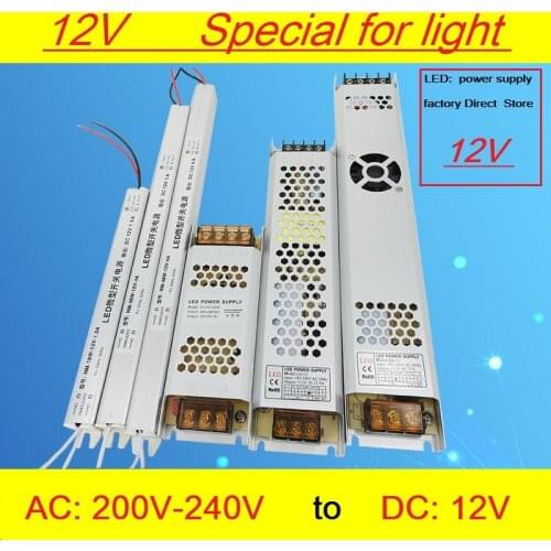 LED Light box dedicated 12v ultra-thin strip built-in power supply 400w card cloth led advertising 200w transformer 300w 18W 24W