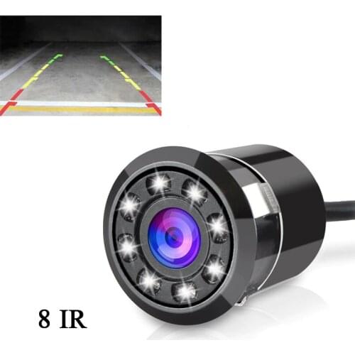 Universal 18.5mm Night Vision Camera 8 IR Car Parking Rear View Or Front auto parking reverse camera ir