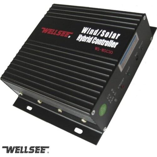 WELLSEE solar wind hybrid controller 12V 24V 15A for 200w 300w wind solar hybrid system controller regulator