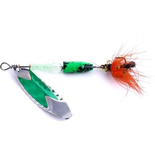 1pcs 5g Fishing Trips Spinner Spoon Lure Hard Bait Fishing Gear 10# Hook