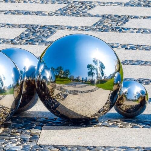 1 PCS 250MM Stainless Steel Hollow Ball Mirror Polished Shiny Sphere For Kinds of Ornament and Decoration