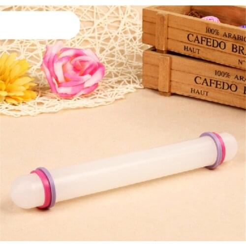 Plastic Non-stick Glide Fondant Rolling Pin Cake Dough Roller Decorating Cake Pastry Roller Crafts Baking Cooking Tool