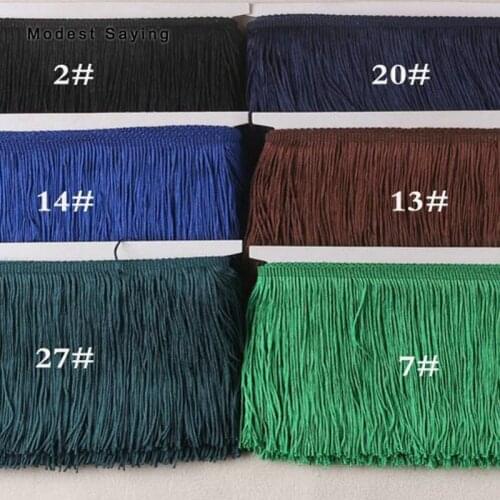 10 Yards 30cm Lace Fringe Trim Tassel Fringe Trimming For DIY Latin Dress Evening Gown Clothes Garment Accessories Lace Ribbon