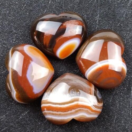 6pcs/lot 25*30mm Love Heart Shaped Natural Persian Red Agates Pendulum Charms Healing Meditation Yoga Energy Amulet Wholesales