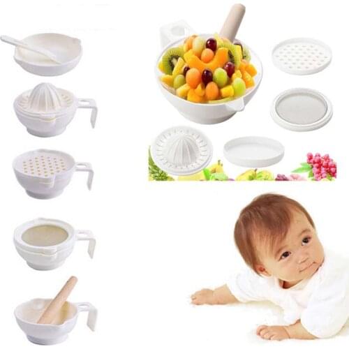 7 pcs set ABS Material Baby Food Grinder 2017 New Time-limited Babies Food Mills Tools For Fruit prato infantil robot de cocina