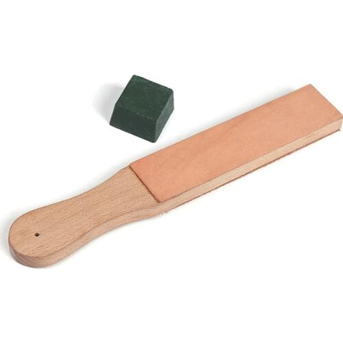 Abrasive Polishing Paste Buffing Compound Metal Knife Blade Grinding Dual Sided Blade Strop Knife Metalworking Sharpening Board