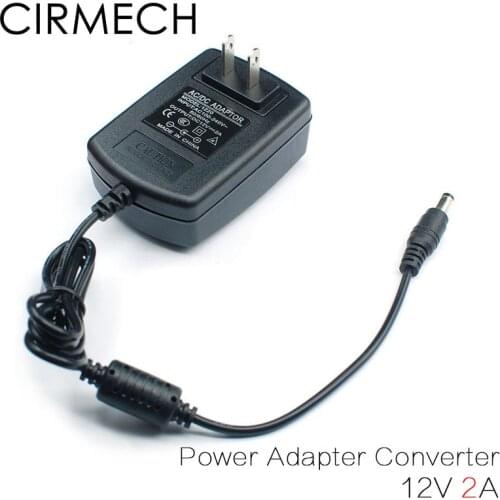 CIRMECH AC 100V-240V Power Adapter Converter DC 12V 2A Power Adapter Supply