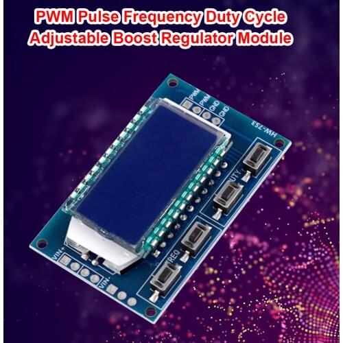 HW-753 Signal Generator PWM Board Module Pulse Frequency Duty Cycle Adjustable Module 1Hz-150Khz Parameters Automatically Saved