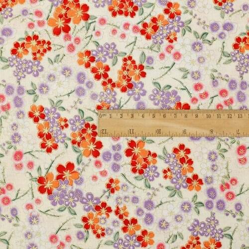 Popular Four - Color Japanese-Style Kimono Gold Powder Reactive Printing Clothing Headdress Pet Collar Bag Fabric