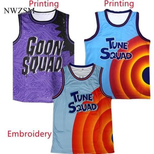 Space Basketball Jersey Jam Cosplay Costume Tune-Squad #6 James Top Shorts Goon Squad A New Legacy Basketball Uniform