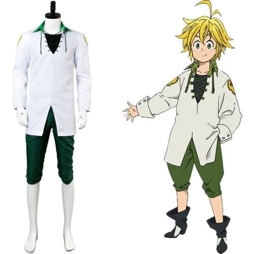 The Seven Deadly Sins Cosplay Meliodas Cospaly Costume Outfit Uniform Adult Halloween Party Cosplay Costumes