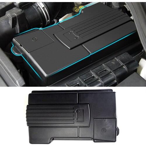 For Audi Q3 2019 2020 2021 Car Engine Battery Protection Cap Dustproof Cover Positive Negative Battery Anode Rustproof Shell