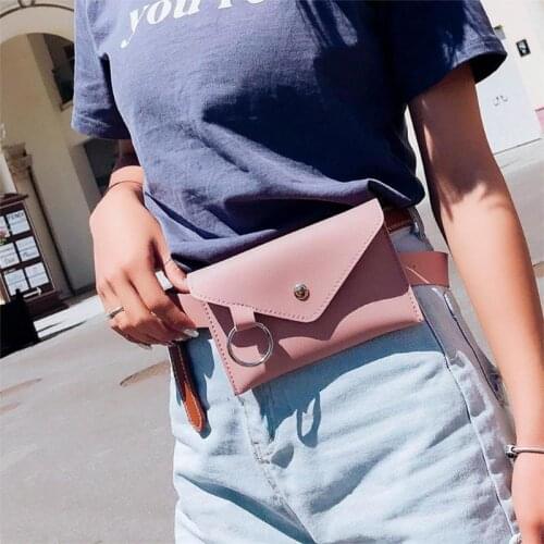Fashion New Women Waist Pack Femal Belt Bag Phone Pouch Bags Brand Design Women Envelope Bags for Ladies Girls Fanny Pack Bolosa