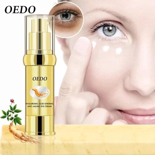 OEDO Hyaluronic Acid Ginseng Eye Cream Anti-Wrinkle Remover Dark Circles Eye Essence Against Puffiness Anti Aging Serum
