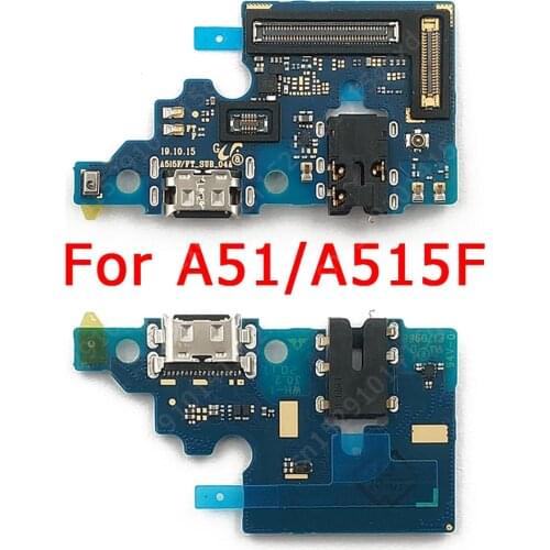 Original USB Charge Board for Samsung Galaxy A51 A515F Charging Port PCB Dock Connector Flex Cable Replacement Spare Parts