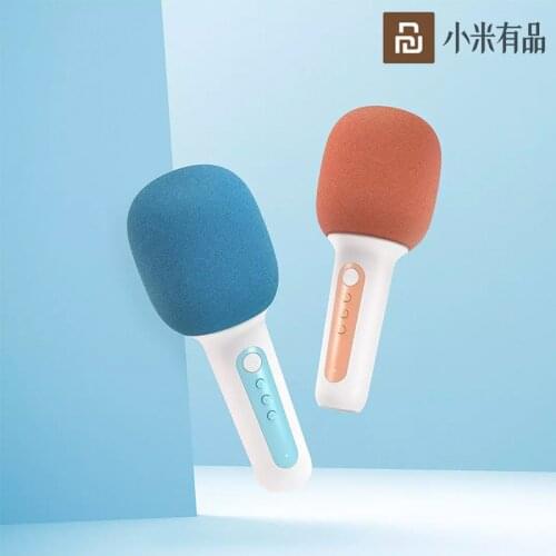 Xiaomi Youpin YMI Portable Bluetooth Handheld Integrated Karaoke Microphone Wireless Recording Type-C Mic for Family Gatherings