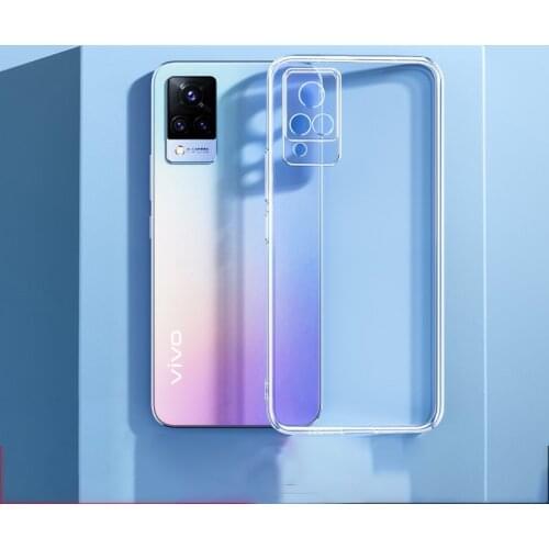 For VIVO V21 5G Case Transparent Slim Soft TPU Phone Cover For VIVO V21E 5G