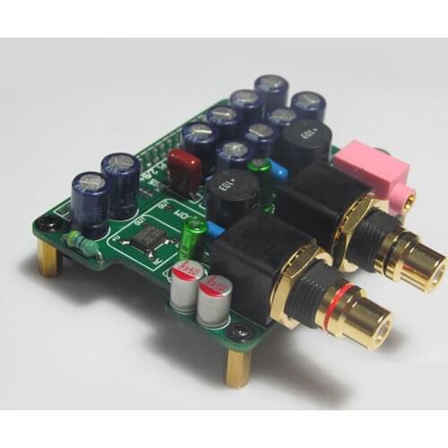 Raspberry Pi B+ 2B DAC TDA1387 8pcs Expanding Board I2S Communicate Interface For MCLK DATA LRCK BCK DC5V 2A 44.1K To 192K Input