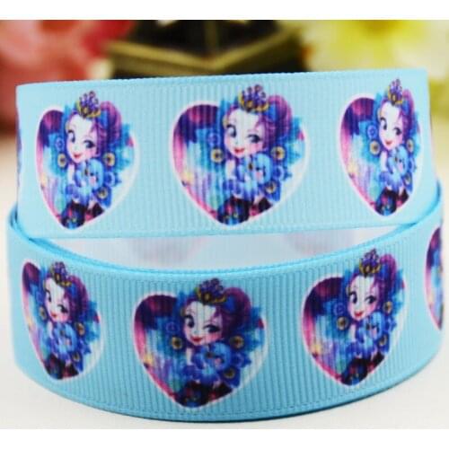 22mm 25mm 38mm 75mm ENCHANTIMALS cartoon printed Grosgrain Ribbon party decoration 10 Yards X-04631