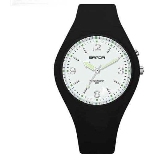 Male and female students luminous small pure and fresh and multi-function wrist heart dial light is emitted