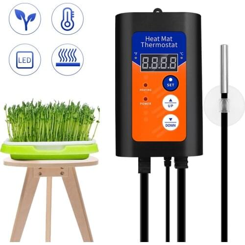 Heat Mat Thermostat 5-42°C 230V Digital Temperature Controller For plant seed germination and pet heating pad for warm heating
