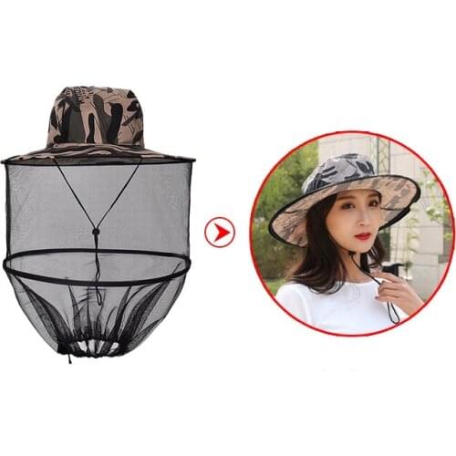 Outdoor FishingUse Hat with Mosquito Net