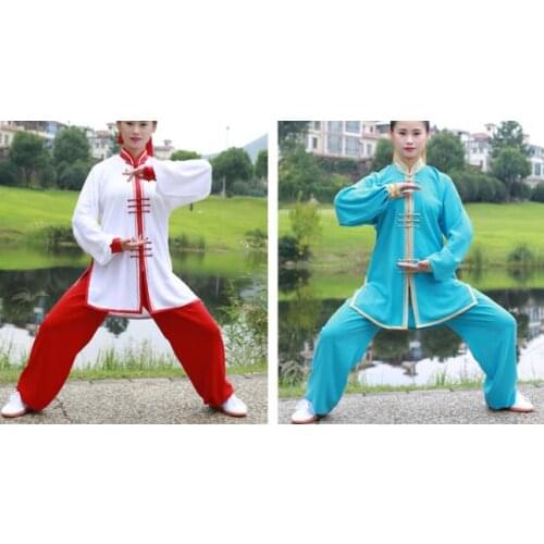 High quality female martial arts uniforms kung fu clothing Tai chi taiji wushu competition suits pink/yellow/blue