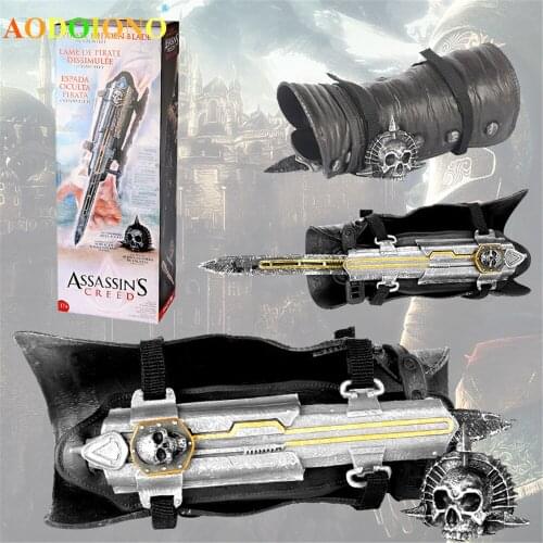 1:1 Pirate Hidden Blade Toys Edward Kenway Cosplay Action Figure Model Kids Toys for Birthday Gifts Movie Props Hidden Weapon